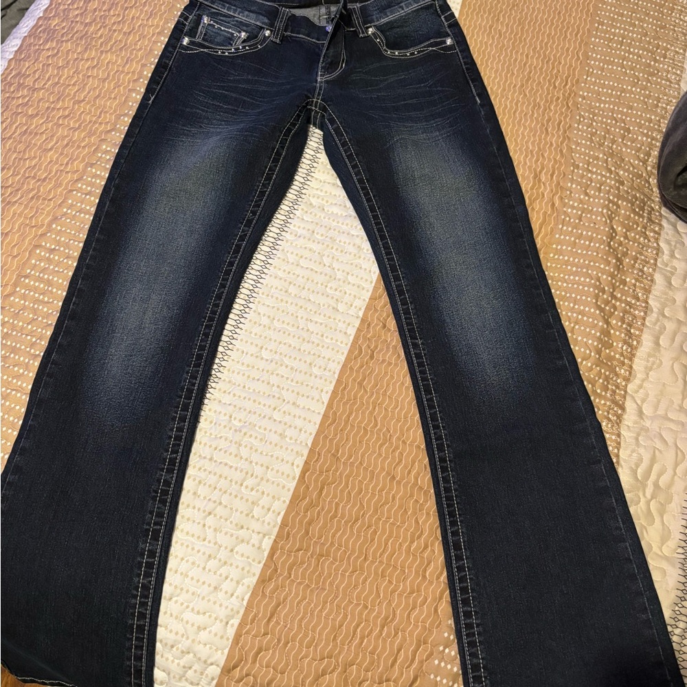 Shyanne Bootcut Jeans; Dark Denim